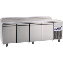 Table frigorifique ventilÃ©e avec structure 4 portes GN 1/1